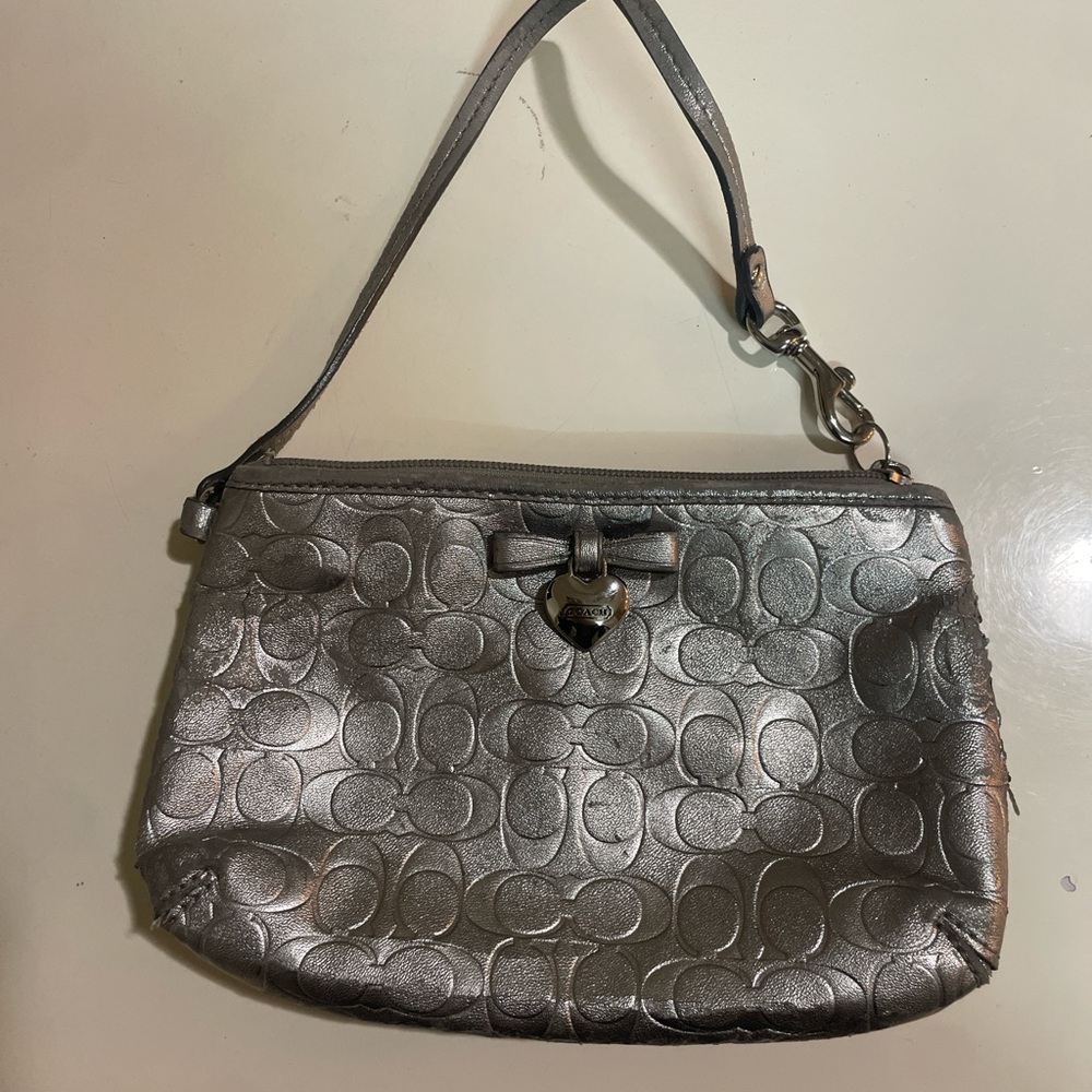 Mini silver Coach Women's Handbag